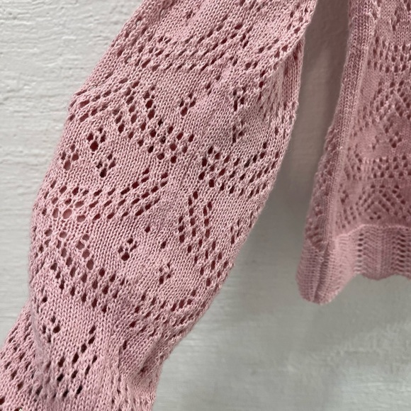 Loveshackfancy Natalie Ruffle Sweater Pink - Picture 5 of 6